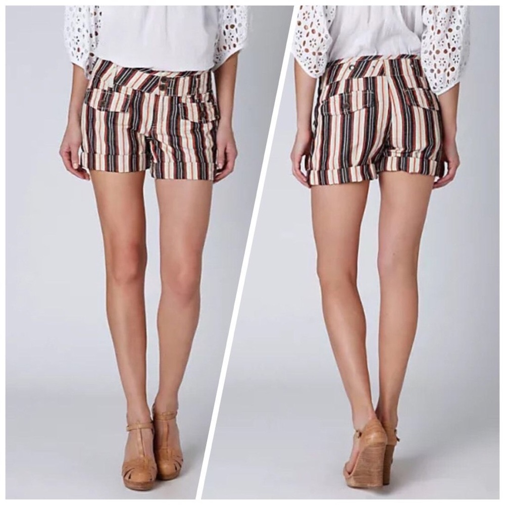 Anthropologie Striped Shorts